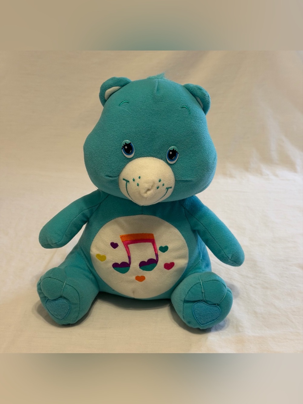 12” Care Bears Teal Music Bear Plush Toy - Teal 2006